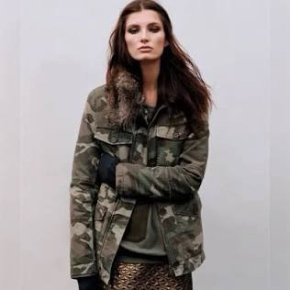 Topshop Women’s Camouflage Jacket